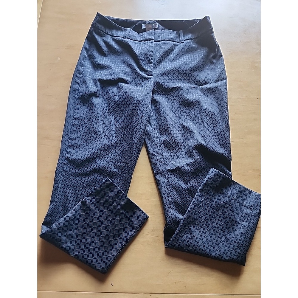 WHBM Black‎ Diamond Career Pants Slim Mid Rise Size 6
